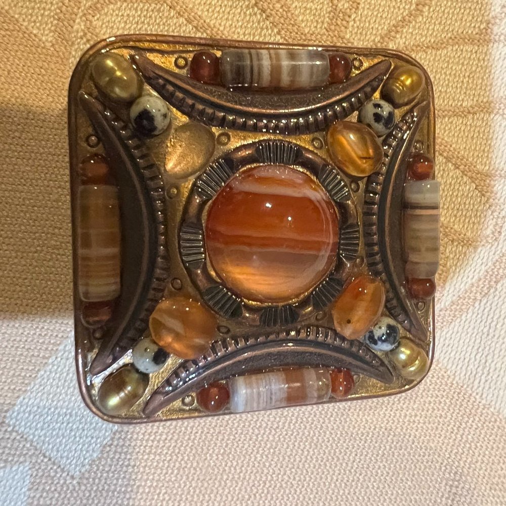 Michael Golan Tiger Eye Brooche